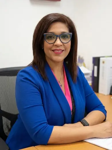 Professor Iris N. Colón López, vocational and academic principal.