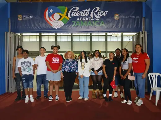 Student participation in the Puerto Rico Embraces Jamaica initiative.
