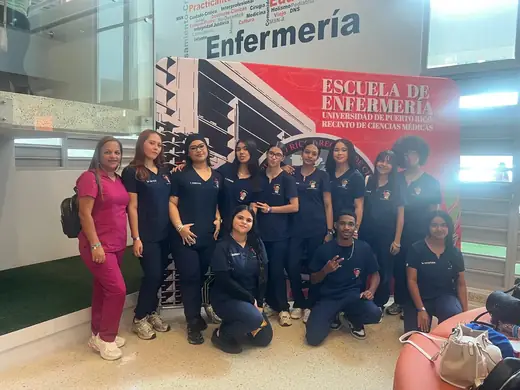 Academic visit to the University of Puerto Rico School of Nursing.