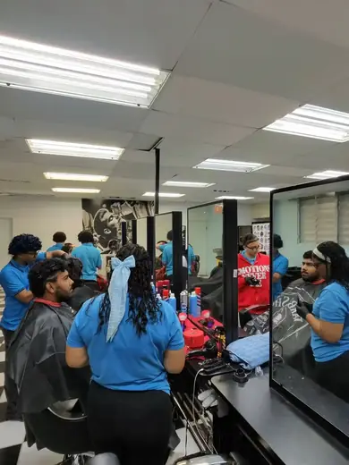 Collaborative learning in Barbering and Styling.