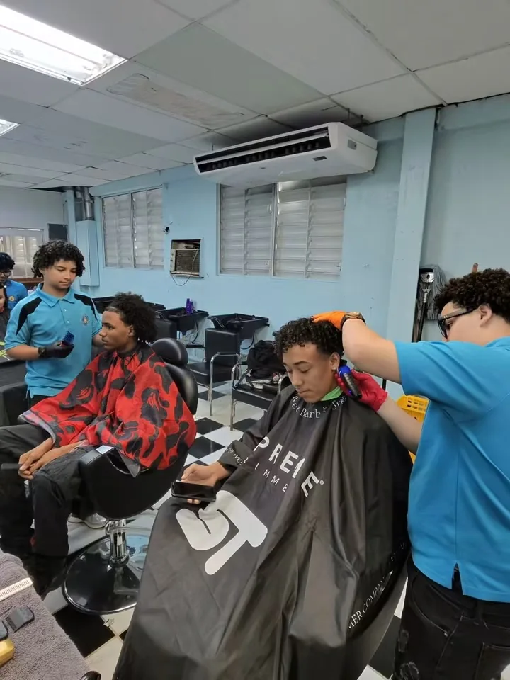 Students serving clients