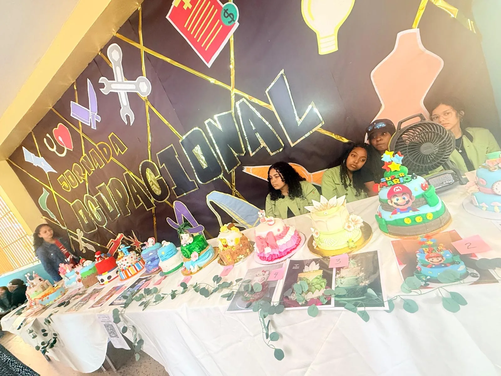 Student products displayed during Career Day
