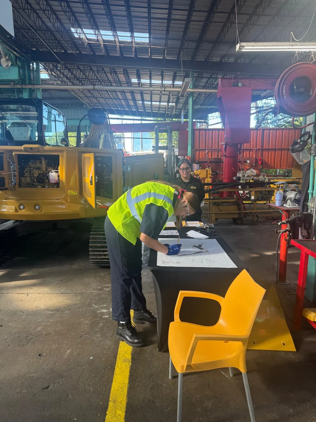 Student practicing Structural Cutting and Welding